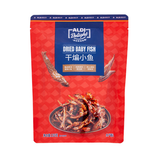 上海奥乐齐 ALDI Delight 干煸小鱼 130g 网红零食代购