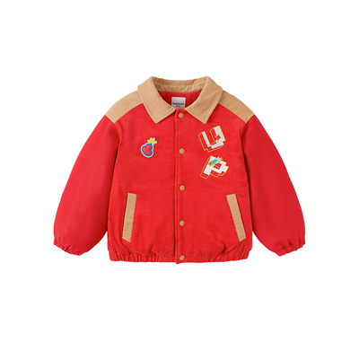 巴拉巴拉男童羽绒服短款棒球服