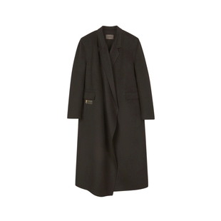 【0压系列】LESS冬双面呢大衣女西装高级感系带长款外套2O0823750