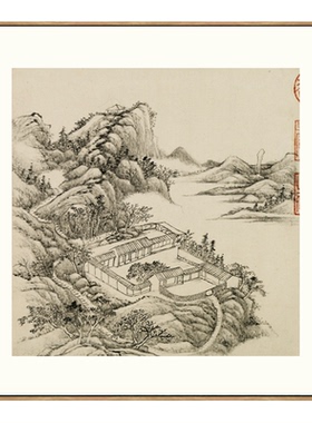 清张宗苍避暑山庄三十六景山水画