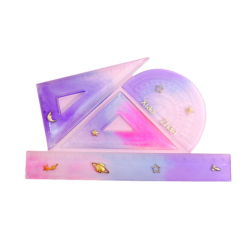 做尺子的硅胶模具水晶滴胶diy材料送学生文具手工自制生日小礼物