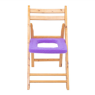 孕妇老年人坐便椅凳器坐垫家用实木折叠方形马桶椅子垫坐便套保暖