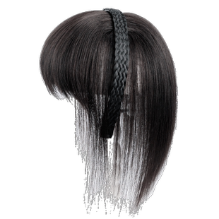 刘海假发女自然前额发箍刘海一体真发遮白发隐形无痕头顶补发片女