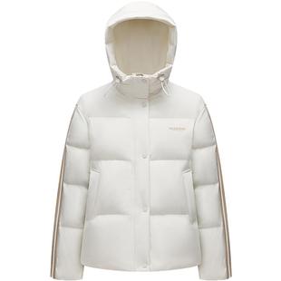 波司登奥莱冬季男百搭潮流时尚运动简约防风保暖短款连帽厚羽绒服