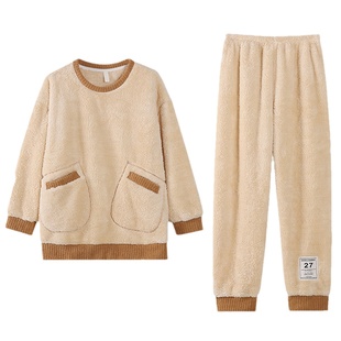 浪莎睡衣女款冬季珊瑚绒加厚加绒秋冬2025年新款法兰绒冬款家居服