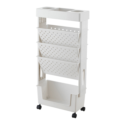 可移动桌边书架书桌侧边收纳置物