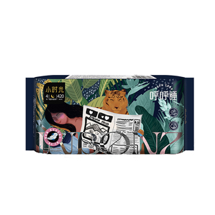 宜贝滋小时光超薄透气弱酸抑菌B5养肤纯绵柔蚕丝液体420mm卫生巾