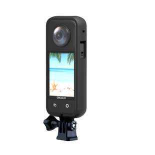 适用影石Insta360 X3边框钢化膜x3升级保护镜多功能扩展框保护套360边框保护膜全景相机兔笼硅胶套保护壳配件