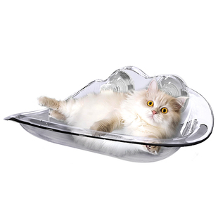 网红猫吊床玻璃窗户猫咪用品大全太空仓床边透明猫窝吸盘吊篮宠物