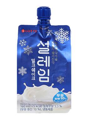 乐天韩国进口雪来淋牛奶味冰淇淋