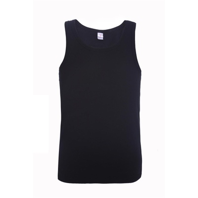 PrintAce咔叽重磅250g纯棉纯色男士背心宽松打底无袖运动健身百搭