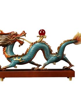 上善若水黄铜中式书房客厅摆件