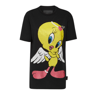 PHILIPP PLEIN 女士Looney Tunes系列圆领T恤