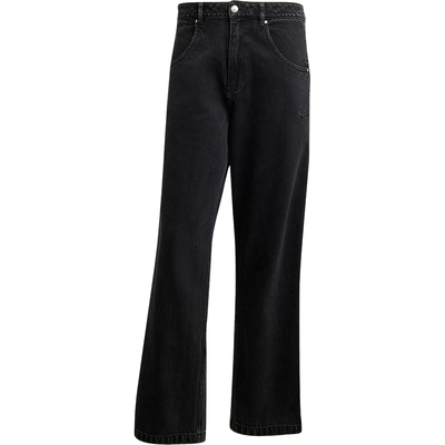 Adidas/阿迪达斯正品三叶草男士复古条纹直筒牛仔裤JC6718