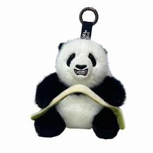 千寻日记正版熊猫七仔萌二毛绒玩具公仔玩偶书包挂件挂饰成都基地