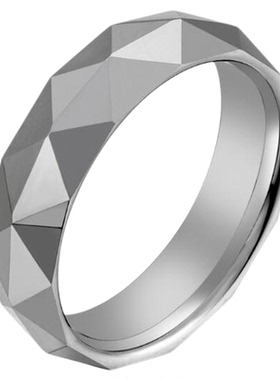 潮人戒指男多切面简约朋克嘻哈