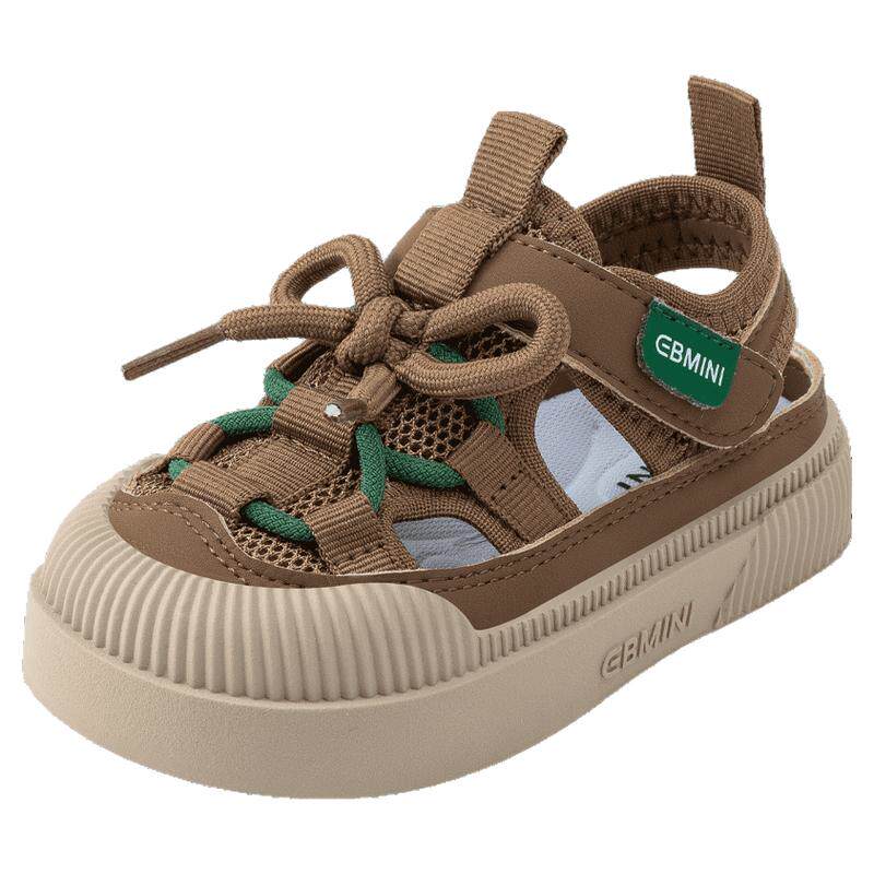 英贝米尼轻稳凉鞋男童2026夏季新款包头宝宝鞋子防滑儿童鞋女童鞋