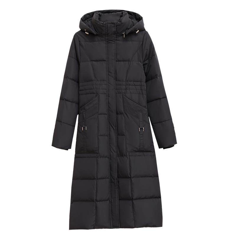冬装新款过膝羽绒服女中长款外套