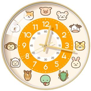 挂钟客厅2025新款家用创意个性儿童房卧室挂表电子钟表挂墙石英钟