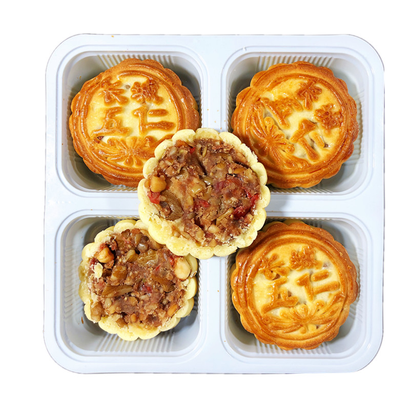 长城月饼 丹东长城月饼 东北老式五仁月饼 1份包邮 一份4块380g