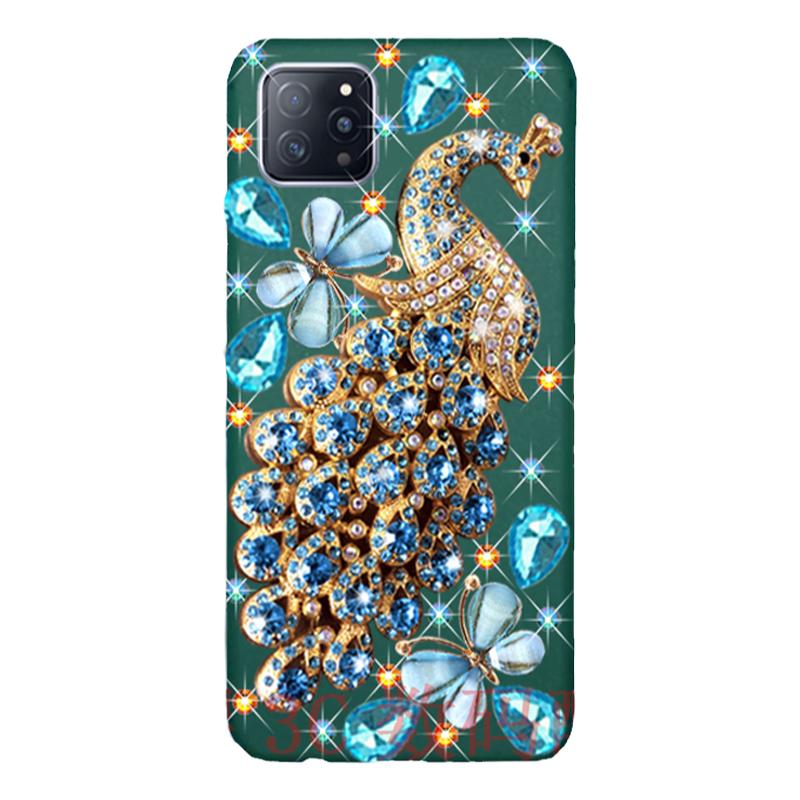 适用于OPPOA2pro手机壳A58 A1X A97 A96 A56 A36 A72 A32 A95 A93 A92S水钻奢华保护壳满钻外壳立体钻石孔雀
