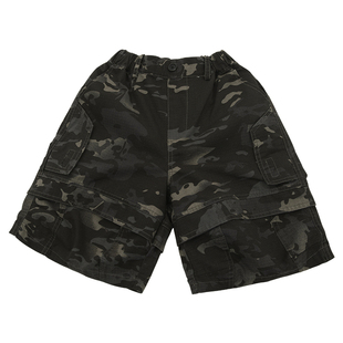 男童迷彩中裤2026夏装新款中大童工装五分裤儿童宽松休闲短裤男孩