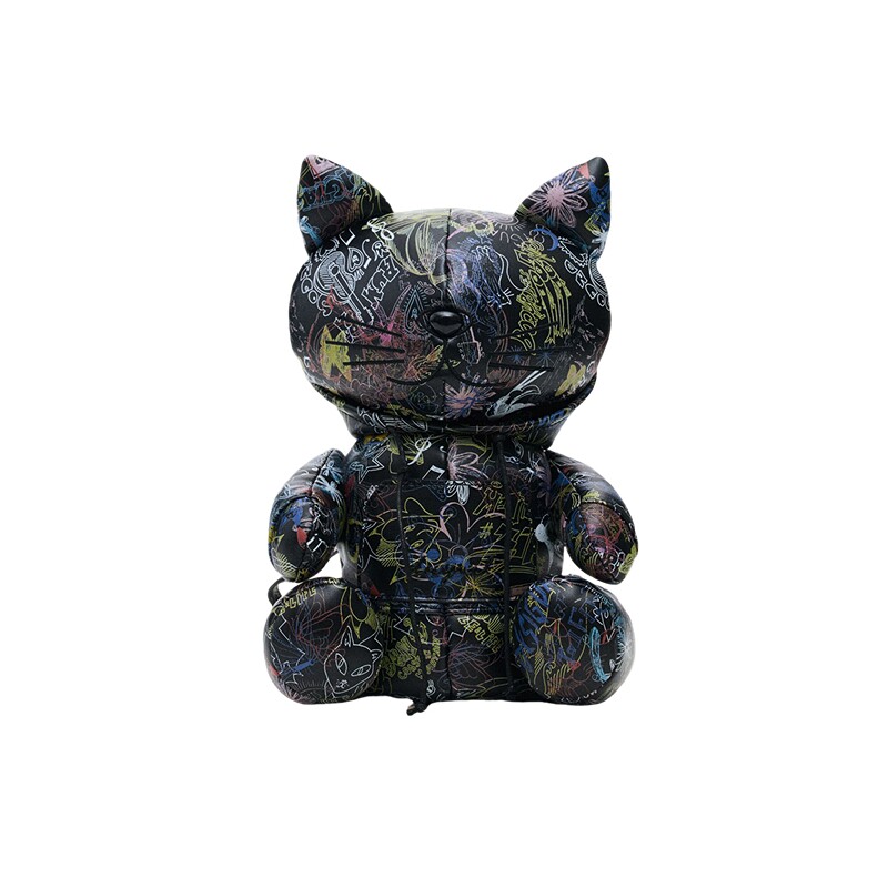 DesigualStudio系列小猫形印花双肩背包
