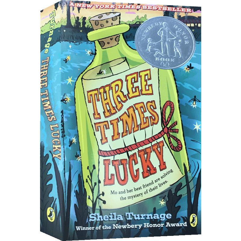 进口英文原版小说从天而降的幸运Three Times Lucky 2013年纽伯瑞银奖作品儿童文学纽约时报畅销书侦探悬疑类趣味阅读平装故事