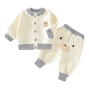 婴儿衣服分体男早秋外出外套洋气女秋天女宝新款秋装秋季宝宝套装