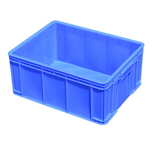 塑料周转箱带盖加厚长方形胶箱框筐胶框蓝红色收纳箱零件盒塑料筐
