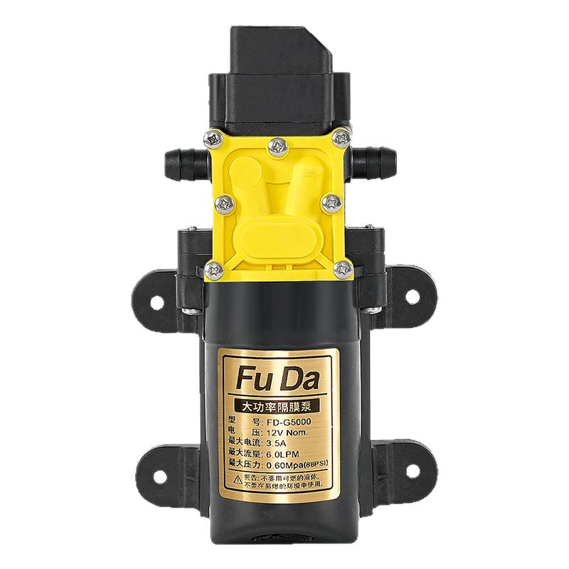 福达喷雾器隔膜泵农用增压泵12V