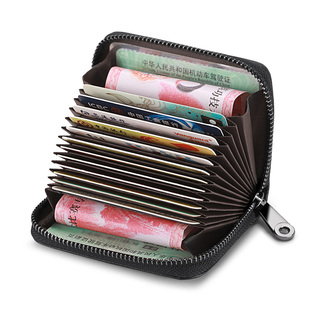 男士防消磁防盗刷卡包证件收纳包高档卡套大容量多卡位零钱银行卡