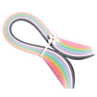 单面丹迪纸珠光衍纸条10色混色装