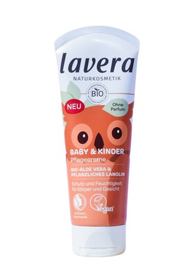 现货 德国lavera拉薇有机月见草宝宝面霜75ml春夏婴儿童滋润修复