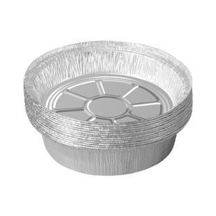 空气炸锅专用加厚锡纸盘盒烧烤箱烘焙锡箔碗家用锡纸盒食品级圆形