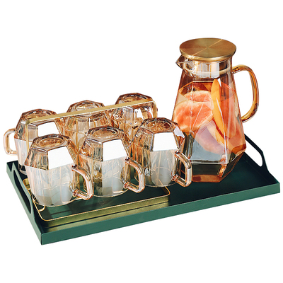 高颜值冰川纹网红待客玻璃杯子