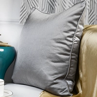 Серебряная серая подушка текстуры