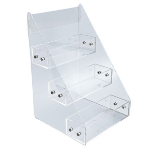 化妆品货架面膜展示架亚克力收纳架化装品架格子铺香水货架可定做