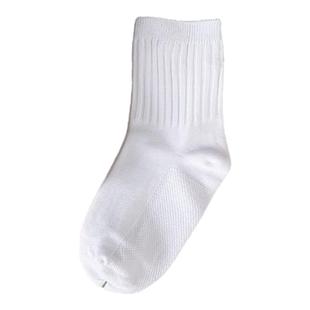 儿童袜子棉袜春秋季男童白色中筒袜学生袜薄款纯白女童船袜运动袜