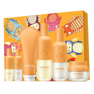 春纪护肤品提拉紧致咖啡套装千日菊礼盒补水保湿滋润淡纹官网正品