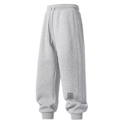 真维斯灰色束脚运动裤男款透气