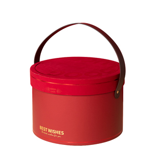 新年礼盒包装盒空盒大号2026马年春节抱抱桶坚果零食年货礼品盒子