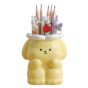 创意可爱小兔子笔筒办公室桌面收纳摆件工位情绪稳定实用生日礼物