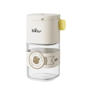 小熊定量盐罐调料盒防潮胡椒粉味精调味瓶厨房家用控盐撒盐神器