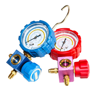 飞越R32压力表空调加氟表雪种压力表冷媒单表 格力R410空调雪种表