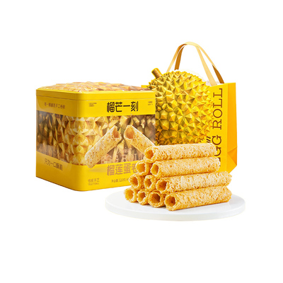 榴芒一刻榴莲蛋卷手工黄油鸡蛋卷