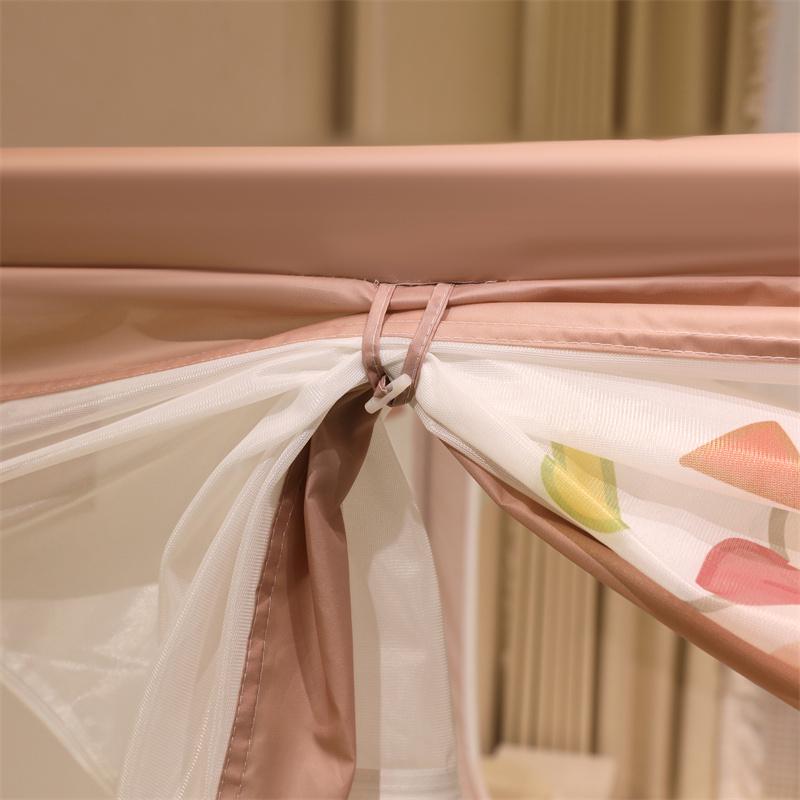 抗菌防摔蚊帐家用2024新款卧室高级儿童婴儿床围栏护栏全底蒙古包