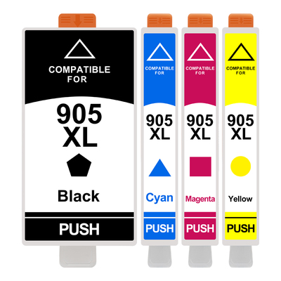 905XL四色墨盒909XL通用hp惠普打印机OfficejetPro6950彩色6956墨水盒6960油墨6970磨合T6M01AA彩墨L89黑色墨