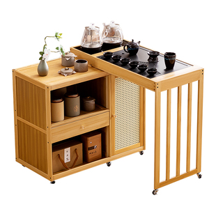 移动茶桌小茶台烧水壶一体家用2025新款客厅泡茶桌子阳台高端茶几