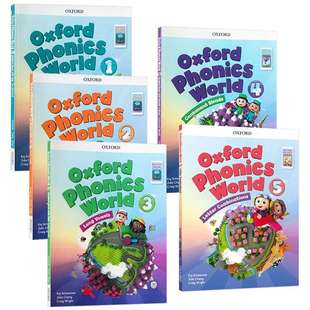 牛津自然拼读教材 Oxford Phonics World 12345级别 英文原版 少儿英语启蒙教材 学生课本APP OPW零基础A到Z搭牛津树
